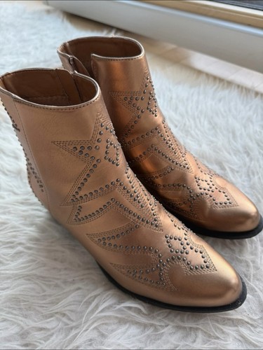 Nieten boots damen metallic - nieten,