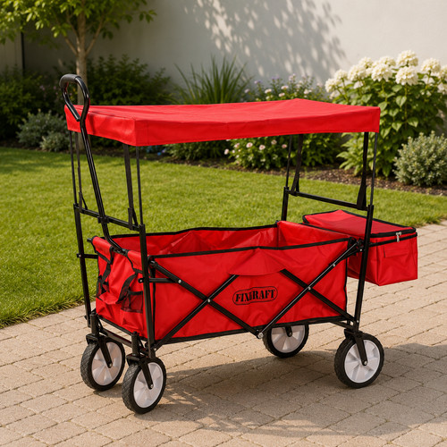 Bollerwagen mit dach handwagen - bollerwagen,