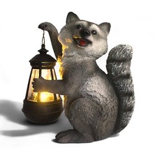 Solar Waschbär mit LED