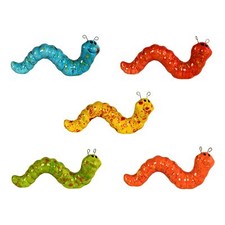 Gartenfigur Raupe aus Keramik