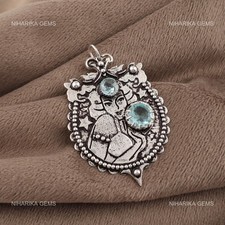 Himmelblau Topas Stein 925