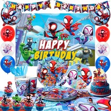 Spiderman Kindergeburtstag Web Kinder Party Set Partygeschirr Dekoration Deko