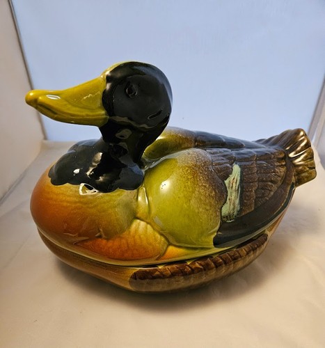 Vintage keramik terrine - keramik, ente