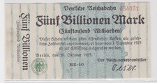 5 Billionen Mark Banknote