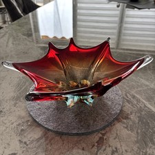 Schale aus Murano-Glas, rot /