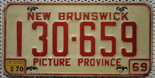 New brunswick nummernschild - brunswick,