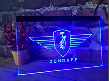 Zundapp Motorrad Reparatur Service Teile Shop Garage LED Neonlicht Schild Bar...
