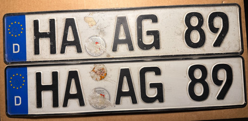 Orginales nummernschild - 2,