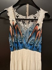 Lily & David / Stretch Kleid Lang (1,43m Ges.L.,  1m.RockL.) Spitzen Rücken Gr.M