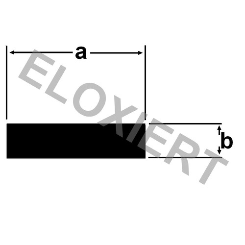 Alu flachstange eloxiert - flachstange, 1