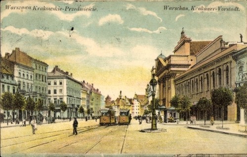 Warszawa warschau polen - ak,