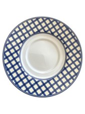 FLIRT by R&B Kuchenteller French Vanilla weiß kariert Porzellan 15cm