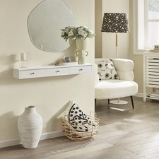 B-Waren Wandschrank mit 3 Schubladen,Hängeschrank,Wandregal,FRG43-L-W-bwaren