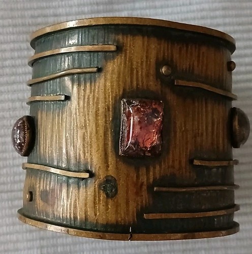 Messing bronze armband - bronze,