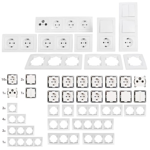 Schalter steckdosen set - set, flair