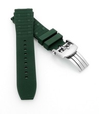 FKM-Kautschuk Uhrenarmband Modell BLG25-FS-S grün 22 mm, komp. Breitling