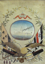 GESTICKTES RESERVISTENBILD - S.M.S.TSINGTAU