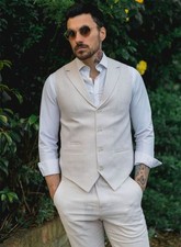 Herren Sommeranzug Weste Hose