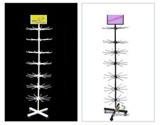 Verkaufsständer Warenständer mit 7 Etage drehbar  4 Füßen mit Rollen