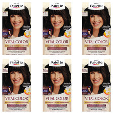 6x Poly Palette Vital Color Intensive Creme-Haarfarbe 4-0 Dunkelbraun, 115ml