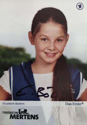 Elisabeth böhm autogramm - böhm,