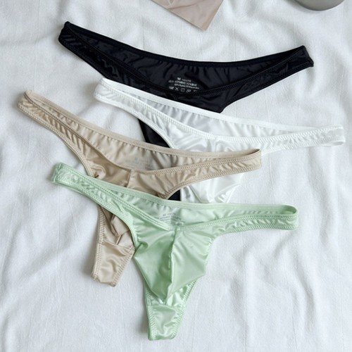 Solid ice silk - silk, tanga