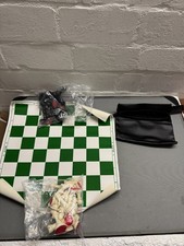 Turnier Schach Vinyl faltbares Schachspiel mit festen Plastik