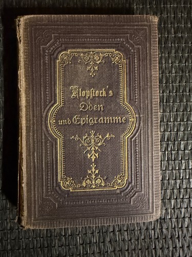 Klopstock oden und epigramme - klopstock's,