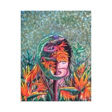 Woman with Chameleon Original