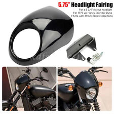 5-3/4'' 5.75'' Scheinwerfer Verkleidung Lampenmaske Schwarz Für Harley Sportster