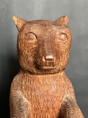 Holzfigur bär handgeschnitzt - bär,
