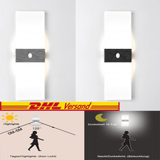 LED Wandleuchte mit Bewegungsmelder, 12W Innen Flurlampe Treppenhaus Beleuchtung