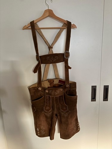 Moser lederhose braun mit - lederhose,