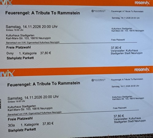 Feuerengel tickets a - *,