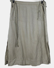 White Stuff Rock Maxirock 100% Leinen Damen Gr.42 guter Zustand