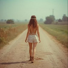 Frau Model Vintage Retro Foto 1970s Hippie Sexy  Girl Akt Aktfoto Bikini Hot