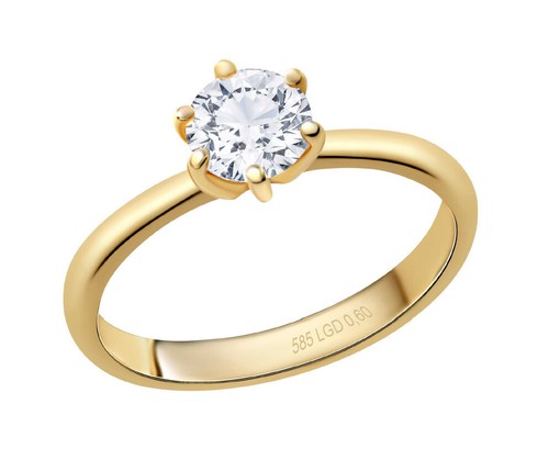 Gold 585 brillant ct lab - gold,