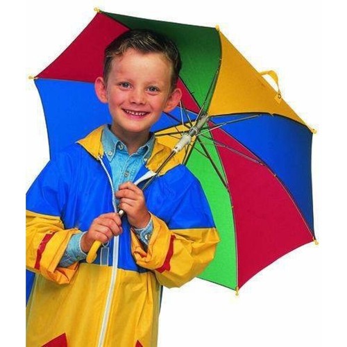 Kinder regenschirm griff bunt - kinder,