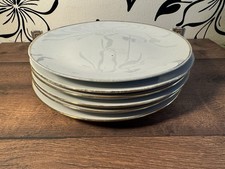 6 Speiseteller Bareuther Waldsassen Bavaria Porzellan Goldrand