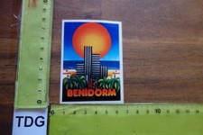 Alter Aufkleber Stadt Hotel Spanien Espana Spain Costa Blanca BENIDORM (TDGD)