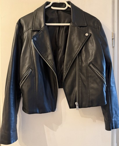 Damen bikerjacke schwarz - h&m,