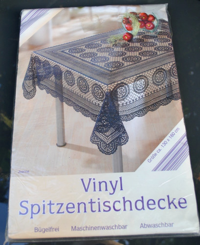 Wachstuch tischdecke blau - wachstuch-, tischdecke,