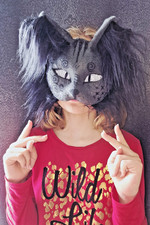 Therian Fell Maske Katze ? Katzenmaske - selbst gemacht Selfmade 