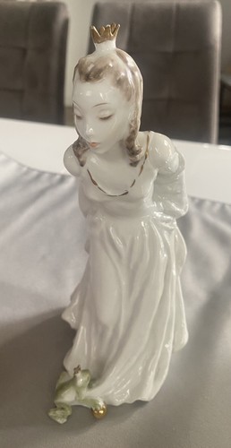 Porzellan figur froschkönig - porzellan,