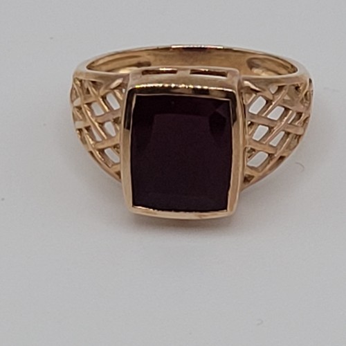Rubinring rosegold 375 - rosegold, 375/-