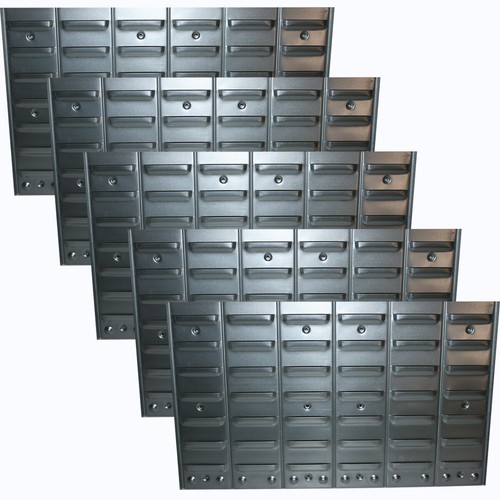 Metall wandregal sichtboxen - 5x,