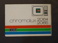 Broschur, Bedienungsanleitung Fernseher Chromalux 2064/2065, Staßfurt, DDR 1980
