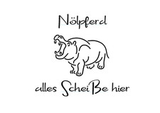 Schablone " Nölpferd