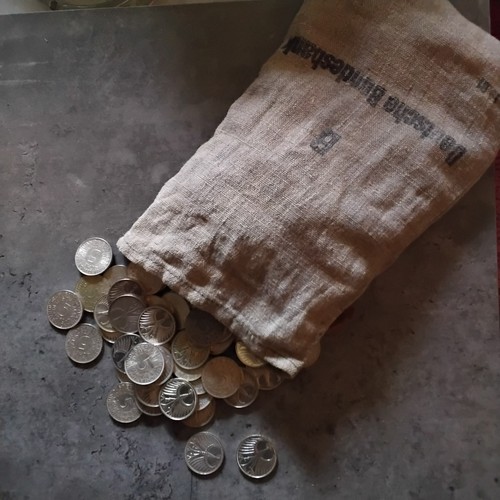 500x5 silbermünzen - dm,