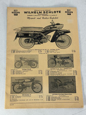 Zündapp Lambretta DKW Hummel NSU Schlote Zubehör Katalog 1961 Victoria Heinkel